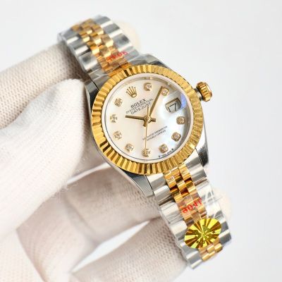 3A Factory ROLEX Datejust Replica Swiss Oyster Perpetual Lady Two Tone 28MM Replica Watch